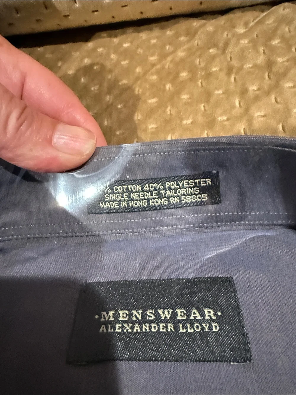 Menswear by Blue Dress Shirt - Classic Point Collar